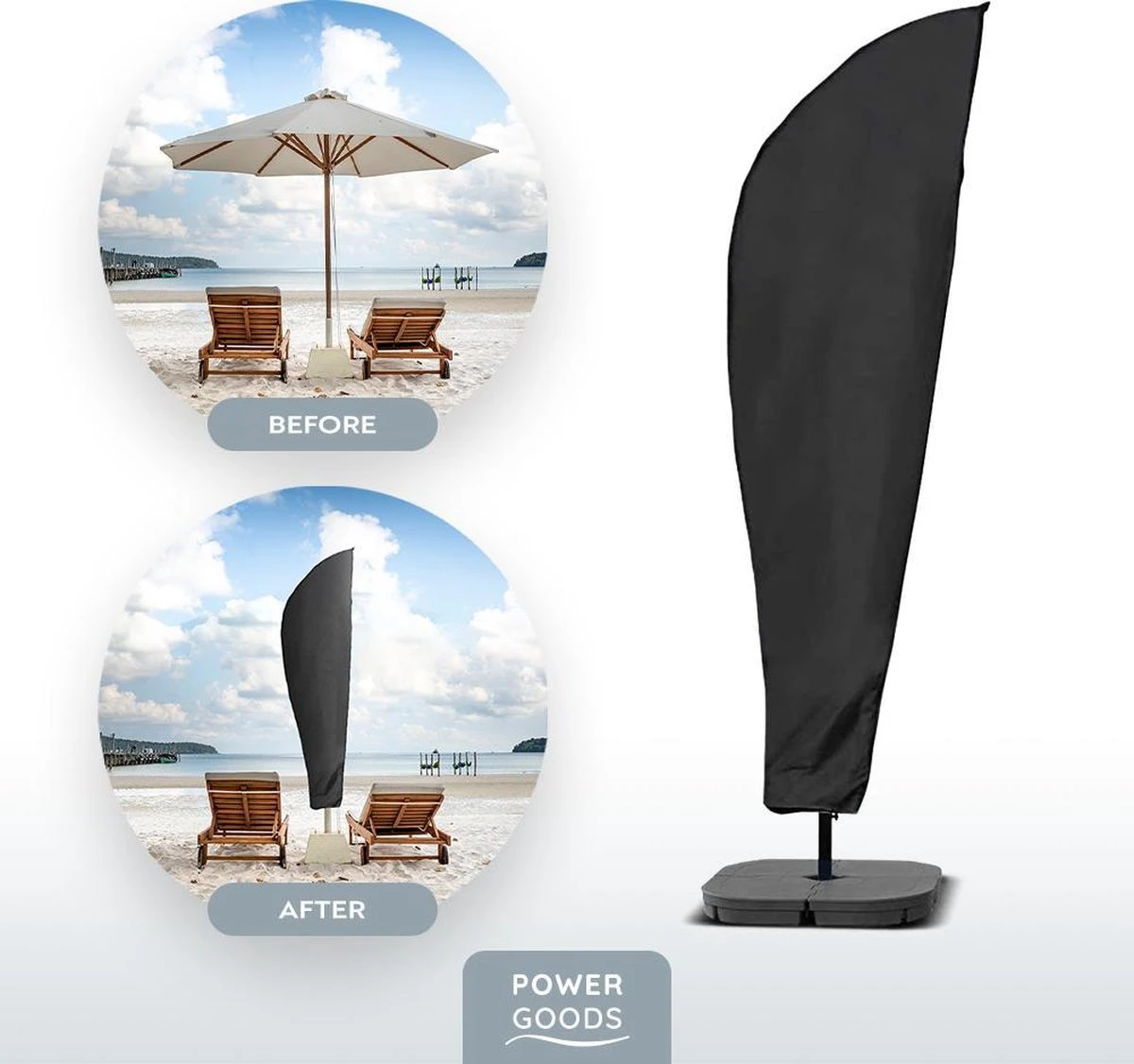Power Goods Parasolhoes XXL Voor Zweefparasol – Parasolhoes Met Rits En Stok – Parasolhoes Staande Parasol – Tuinmeubelhoezen – Beschermhoes Zweefparasol – Waterproof – Anti-UV – 280 X 81 Cm 8 Power Goods Parasolhoes XXL Voor Zweefparasol – Parasolhoes Met Rits En Stok – Parasolhoes Staande Parasol – Tuinmeubelhoezen – Beschermhoes Zweefparasol – Waterproof – Anti-UV – 280 X 81 Cm - Afbeelding 6