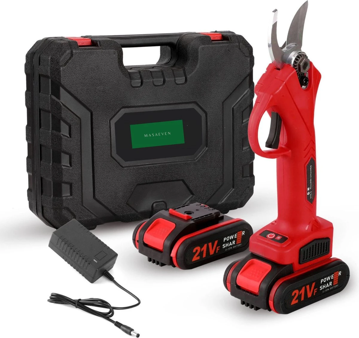 Elektrische Snoeischaar - Accu Snoeischaar - 2 Accu's - Professioneel - Tuinschaar 3 Elektrische Snoeischaar - Accu Snoeischaar - 2 Accu's - Professioneel - Tuinschaar