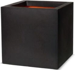 Capi Europe - Bloempot Vierkant Smooth NL - 30x30x30 - Zwart - Voor Binnen En Buiten - KBL902 -Buitentuinwinkel 1200x1129 1