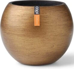 Capi Europe - Vaas Bol Retro - 30x25 - Goud - Bloempot Voor Binnen - BRTG104 -Buitentuinwinkel 1200x1129 2