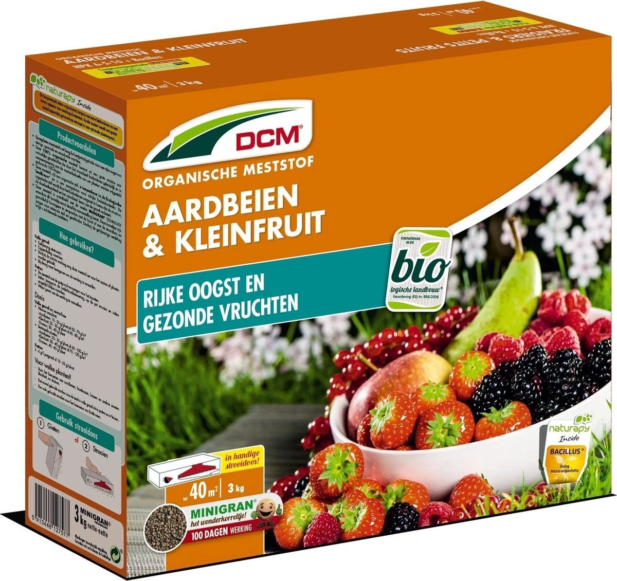DCM Meststof Voor Aardbei En Klein Fruit - 3 Kg 3 DCM Meststof Voor Aardbei En Klein Fruit - 3 Kg