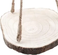 Merkloos Plantenhanger Boomstam Schijf | 30-35cm | Handgemaakt | Planten-houder / Hang-plant | Planten Accessoires | Decoratie Houten Hang Plank | -Buitentuinwinkel 1200x1132 7