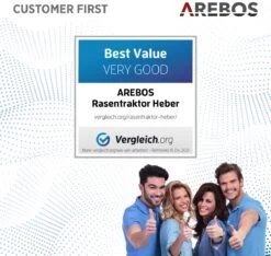 AREBOS Zitmaaierkrik Zitmaaier Kriksysteem Krik Hijstoestel Reinigingshulp 400kg -Buitentuinwinkel 1200x1135 11