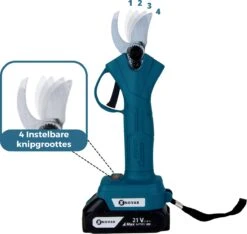 NovarGarden® Elektrische Snoeischaar NG1 - 2x Accu - Elektrisch - Takkenschaar - Op Batterij - 28mm -Buitentuinwinkel 1200x1136 3