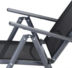 Tuinset 4 + 1 Klapstoelen Tuintafel – Aluminium 80x80cm - Grijs -Buitentuinwinkel 1200x1138 10