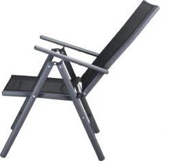 Tuinset 4 + 1 Klapstoelen Tuintafel – Aluminium 80x80cm - Grijs -Buitentuinwinkel 1200x1140 9