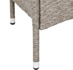 Casaria Tuinbank Polyrattan - 2-Zits Incl.Tafel - Weerbestendig Beige -Buitentuinwinkel 1200x1141 10