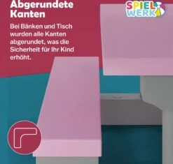 Spielwerk Kinder Tuinset – Incl. Parasol UV-bescherming - Roze Grijs -Buitentuinwinkel 1200x1143 5