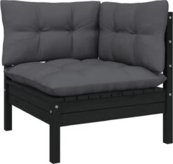 VidaXL 3-delige Loungeset Met Kussens Massief Grenenhout Zwart -Buitentuinwinkel 1200x1143 8