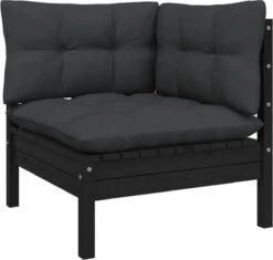 VidaXL 3-delige Loungeset Met Kussens Massief Grenenhout Zwart -Buitentuinwinkel 1200x1143 9