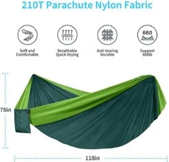 Fuegobird Hangmat Dubbele En Enkele Draagbare Hangmat Met Boomtouwen, Lichtgewicht Nylon Parachute-hangmatten Camping -Buitentuinwinkel 1200x1146 16