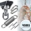 LFSY - Ophangsysteem - Universele Plafondhaak - Hangstoelen Binnen & Buiten - Ophanghaak – Bokszakken - Verandastoel - Zware Veer - RVS – 450kg – M8 -Buitentuinwinkel 1200x1150 10