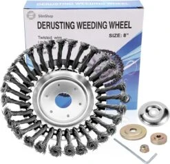 Merkloos SlimShop Onkruidborstel - Bosmaaier Grastrimmer - Onkruid - Onkruidkrabber - Voegenborstel - Onkruidverwijderaar - Max 10.000 Toerental P/m - 20CM -Buitentuinwinkel 1200x1154 6