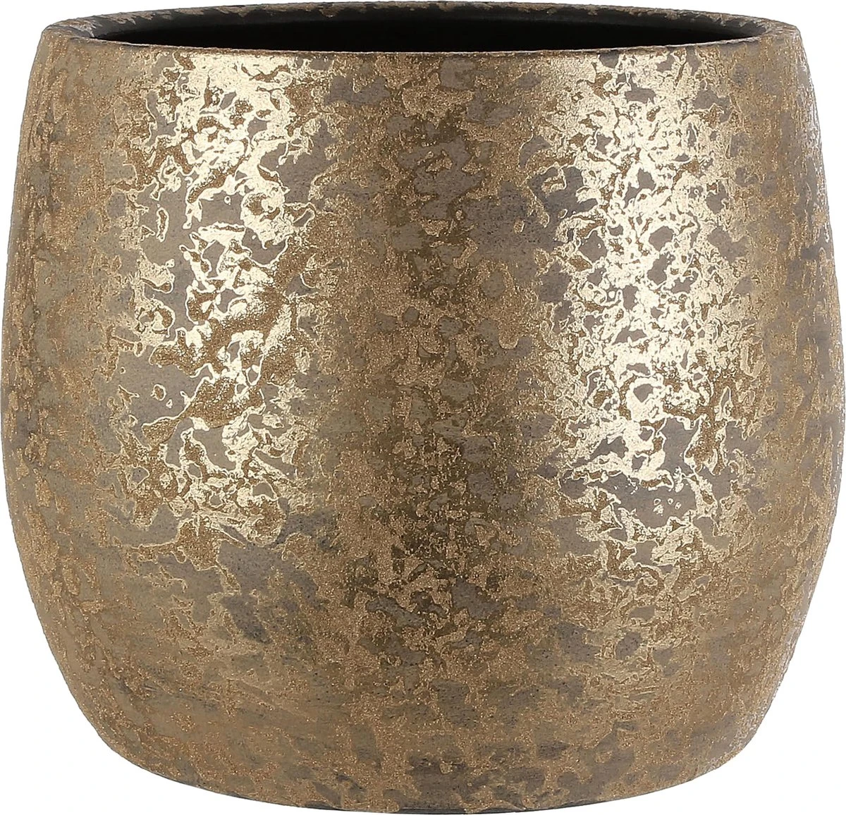 Mica Decorations Clemente Bloempot - H31 X Ø38 Cm - Terracotta - Goud 3 Mica Decorations Clemente Bloempot - H31 X Ø38 Cm - Terracotta - Goud