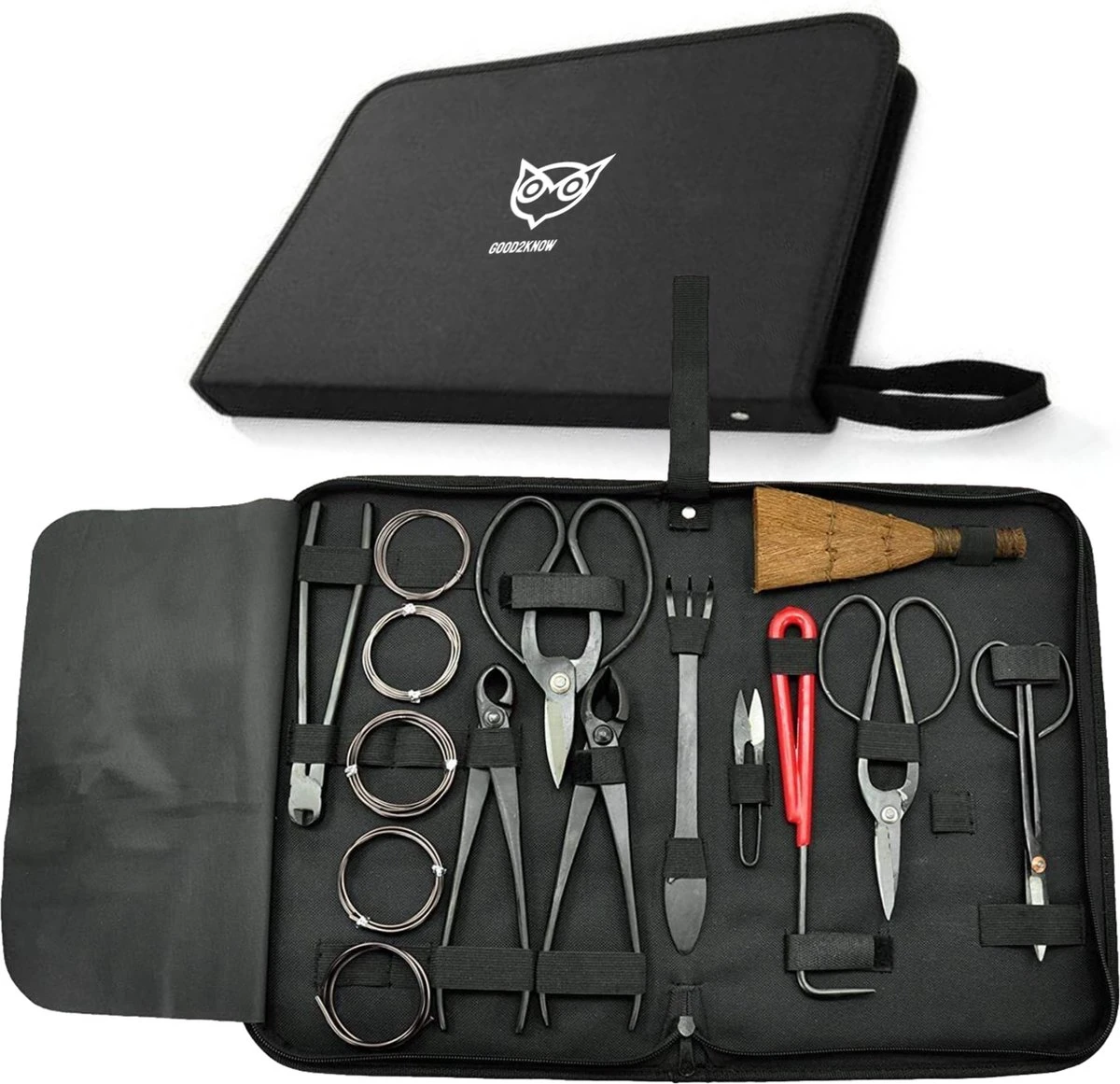 Good2know Bonsai Gereedschap Set – 16 Delig – Bonsai Starters Kit – Bonsai Boompje Verzorgingskit - Tuingereedschap 4 Good2know Bonsai Gereedschap Set – 16 Delig – Bonsai Starters Kit – Bonsai Boompje Verzorgingskit - Tuingereedschap - Afbeelding 2