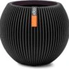 Capi Europe - Vaas Bol Groove - 29x26 - Zwart - Bloempot Voor Binnen - BGVBL104 2 Capi Europe - Vaas Bol Groove - 29x26 - Zwart - Bloempot Voor Binnen - BGVBL104 -Buitentuinwinkel 1200x1166 2