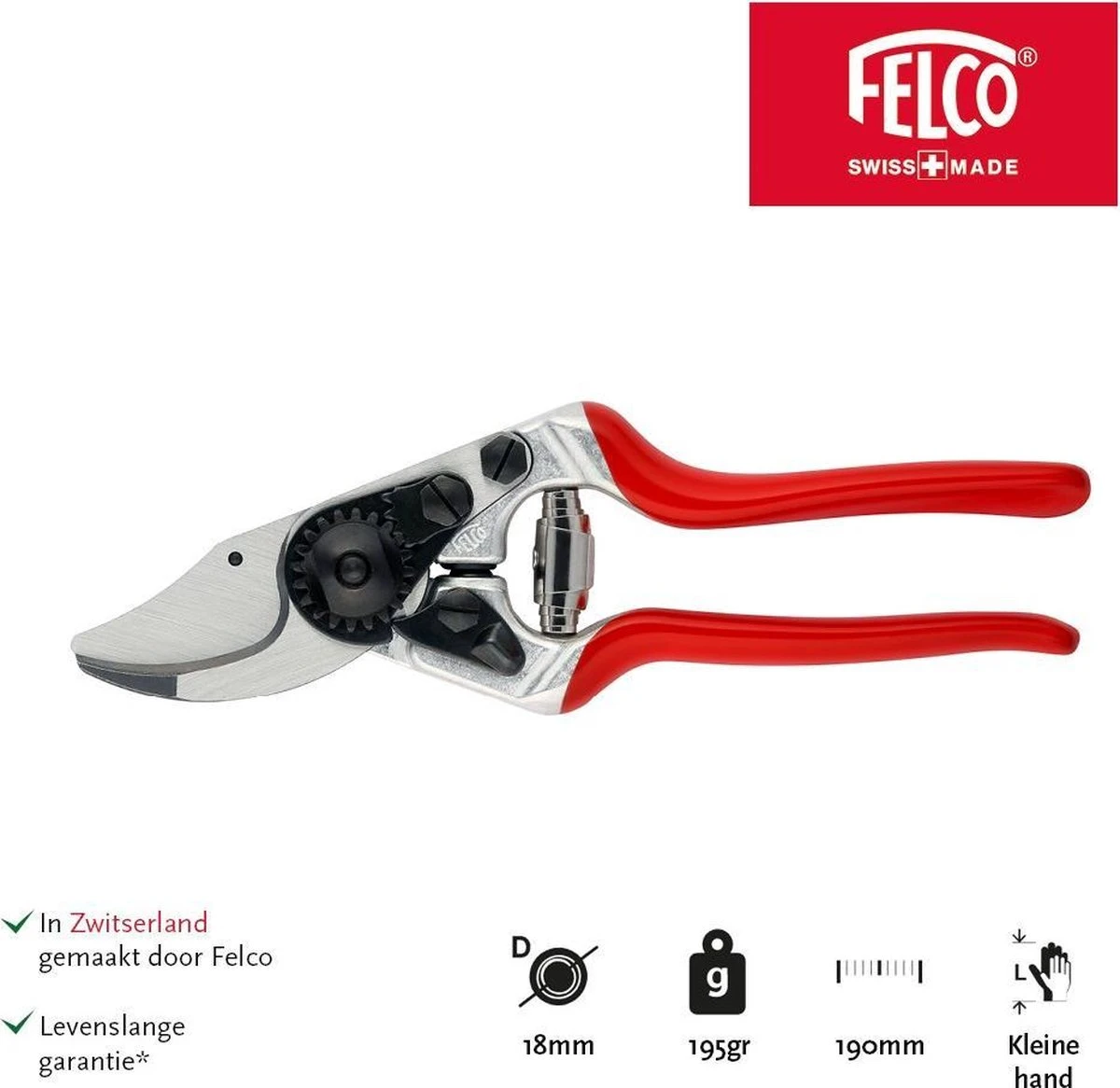 Felco 14 Snoeischaar | Ergonomisch | Voor Kleine Handen 3 Felco 14 Snoeischaar | Ergonomisch | Voor Kleine Handen