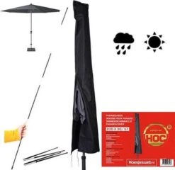 Parasolhoes - Hoes Ronde Stokparasol T/m ø 4m - Hoes Vierkante Stokparasol 3mx3m - Zware Dikke Kwaliteit -Buitentuinwinkel 1200x1167 11