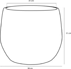 Mica Decorations Clemente Bloempot - H31 X Ø38 Cm - Terracotta - Goud 13 Mica Decorations Clemente Bloempot - H31 X Ø38 Cm - Terracotta - Goud -Buitentuinwinkel 1200x1167 5