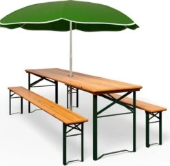 Casaria Tuinset Hout – 2 Banken 1Tafel Inklapbaar - 170x46x75cm -Buitentuinwinkel 1200x1170 16