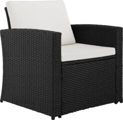 Tectake - Wicker Zitgroep Tuinset Lucca - Zwart - 404131 -Buitentuinwinkel 1200x1170 17