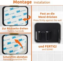 BOTC Bezemhouder - 4 Stuks - RVS - Bezem Ophangsysteem - Bezem Houder - Tuingereedschap - Zwart 14 BOTC Bezemhouder - 4 Stuks - RVS - Bezem Ophangsysteem - Bezem Houder - Tuingereedschap - Zwart -Buitentuinwinkel 1200x1170 8