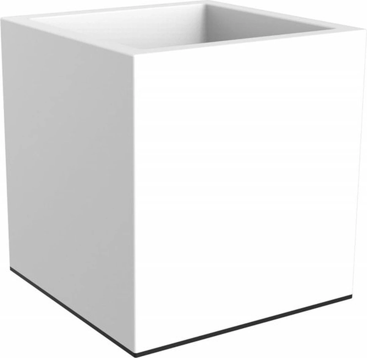 Elho Vivo Matt Finish Vierkant Wielen 40 - Grote Plantenbak Voor Binnen & Buiten - Gemaakt Van Gereycled Plastic - L 39 X W 39 X H 41 Cm - Wit 8 Elho Vivo Matt Finish Vierkant Wielen 40 - Grote Plantenbak Voor Binnen & Buiten - Gemaakt Van Gereycled Plastic - L 39 X W 39 X H 41 Cm - Wit - Afbeelding 6