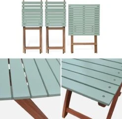 Alice's Garden Bistroset Barcelona - 2 Zitplaatsen - Acacia - Groengrijs -Buitentuinwinkel 1200x1172 9
