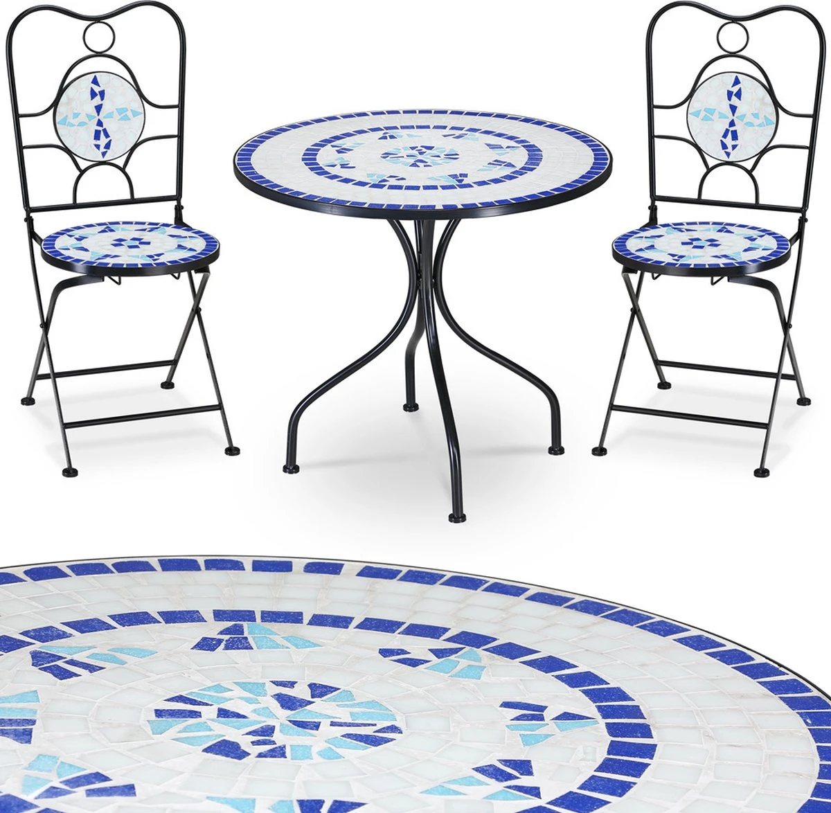 Merkloos Mozaïek Bistroset Neptun - 3-delig