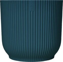 Elho Vibes Fold Rond 22 - Bloempot Voor Binnen - Ø 22.0 X H 20.2 Cm - Diepblauw -Buitentuinwinkel 1200x1175 3