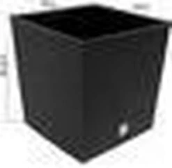 Prosperplast Kunststof Rato Rotan Bloempot/plantenpot Met Binnenpot Antraciet 40 Cm - Bloempotten Voor Binnen En Buiten -Buitentuinwinkel 1200x1176 1