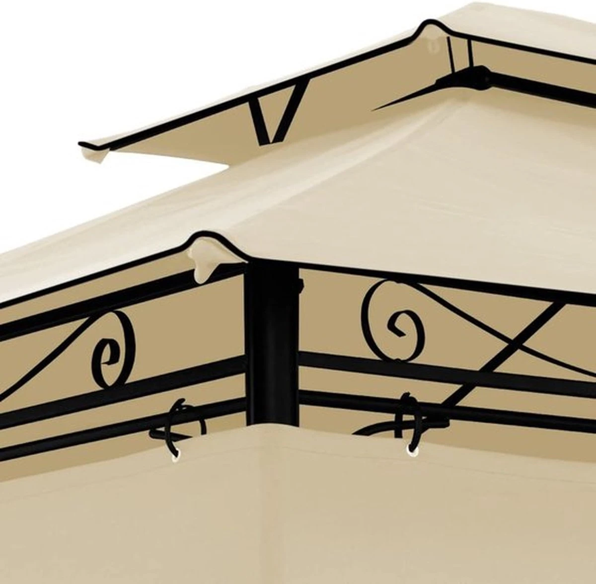 El Jardin - Partytent - 4x3 - Waterdicht Dak - Wanden - Beige Paviljoen 6 El Jardin - Partytent - 4x3 - Waterdicht Dak - Wanden - Beige Paviljoen - Afbeelding 4