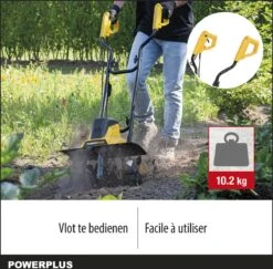Powerplus POWXG72010 Tuinfrees - 1500W - Werkbreedte 450mm - Werkdiepte Max. 220mm - Incl. 6 Messen En Wielen -Buitentuinwinkel 1200x1179 20
