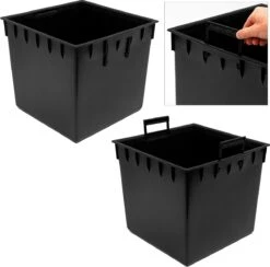 Prosperplast Kunststof Rato Rotan Bloempot/plantenpot Met Binnenpot Antraciet 40 Cm - Bloempotten Voor Binnen En Buiten -Buitentuinwinkel 1200x1185 1
