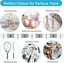 BOTC Bezemhouder - 5 Houders 6 Haken Bezem Ophangsysteem - Zeflklevend - Opbergsysteem - Ophanghaken - Tuingereedschap - Gereedschap Opbergen -Buitentuinwinkel 1200x1186 10