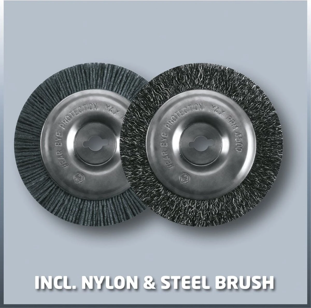 Einhell Accu Voegenreiniger GE-CC 18 Li-Solo Power X-Change (Li-Ion - 18 V - 1200 T/min - Borsteldiameter 10 Cm - Incl. Staal- En Nylonborstel - Zonder Accu En Lader) 17 Einhell Accu Voegenreiniger GE-CC 18 Li-Solo Power X-Change (Li-Ion - 18 V - 1200 T/min - Borsteldiameter 10 Cm - Incl. Staal- En Nylonborstel - Zonder Accu En Lader) - Afbeelding 15