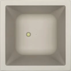 Elho Vivo Structure Finish Vierkant 40 - Plantenbak Voor Binnen & Buiten - Ø 39 X H 41 - Grijs/Warm Grijs -Buitentuinwinkel 1200x1188 1