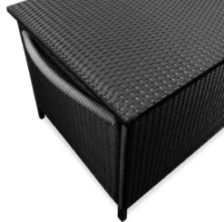 Casaria Wicker Opbergbox - Waterdicht 121,5cm Met Wielen - Grijs -Buitentuinwinkel 1200x1188 10