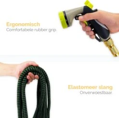 Goliving Tuinslang Flexibel - 30 Meter - Uitrekbare Tuinslang Sproeier - Tuinsproeier - Zwart - Acht Standen - Met Opbergtas -Buitentuinwinkel 1200x1190 1