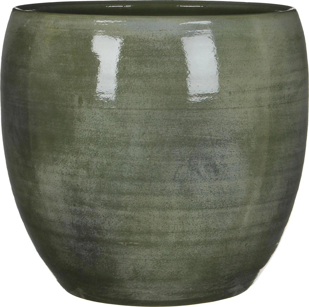 Mica Decorations Lester Bloempot - H31 X Ø33 Cm - Terracotta - Groen 3 Mica Decorations Lester Bloempot - H31 X Ø33 Cm - Terracotta - Groen