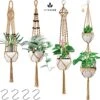 4 Stuks Luxe Jute Plantenhangers - Boho Handgeweven Katoen Hangpot Voor Binnen/Buiten - Hangende Bloempot Met Kralen - Macramé Touw/Koord Hangplant Houder - Bohemian Wandhanger Decoratie - Plant Hanger - Verticale Tuin Bloempothouder Planthanger -Buitentuinwinkel 1200x1191 7