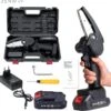 Zenway - Mini Kettingzaag - Snoeizaag - Kettingzaag - Kettingzaag Elektrisch Met 1 Accu- Inclusief Koffer - 1 Extra Accu - Zwart -Buitentuinwinkel 1200x1193 7