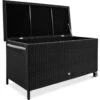 Casaria Wicker Opbergbox - Waterdicht 121,5cm Met Wielen - Grijs -Buitentuinwinkel 1200x1194 14