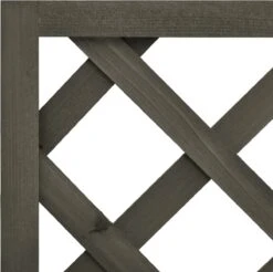 VidaXL Latwerkplantenbak 50x25x90 Cm Massief Vurenhout Grijs