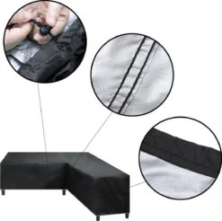 Merkloos Beschermhoes Voor Lounge Set - 215x87x80cm - Zwart - Tuin Set Beschermer - Afdekhoes Voor Lounge Bank - De Ideale Bescherming Voor Je Tuinmeubelen -Buitentuinwinkel 1200x1197 42
