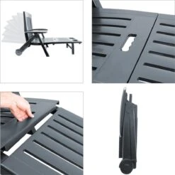 Casaria Ligstoel Zircone – Verstelbaar/Wielen Tot 120 Kg – Antraciet -Buitentuinwinkel 1200x1197 44