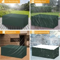 Kingsleeve Tuinmeubelhoes - Beschermhoes - Weerbestendig -308x138x89cm - Groen -Buitentuinwinkel 1200x1198 54