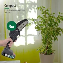 Mardin Mini Kettingzaag - Snoeizaag - Kettingzaag - Kettingzaag Electrisch Met 2 Accu - Inclusief Koffer - 1 Extra Accu - Zwart -Buitentuinwinkel 1200x1199 25