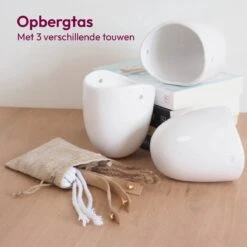 Gadgy Plantenhanger Keramiek - Set Van 3 - Hangpot Van Wit Steen - Hangende Bloempot Plantenpot - Met 3 Verschillende Koorden - 12x11x9.5CM 15 Gadgy Plantenhanger Keramiek - Set Van 3 - Hangpot Van Wit Steen - Hangende Bloempot Plantenpot - Met 3 Verschillende Koorden - 12x11x9.5CM -Buitentuinwinkel 1200x1199 7