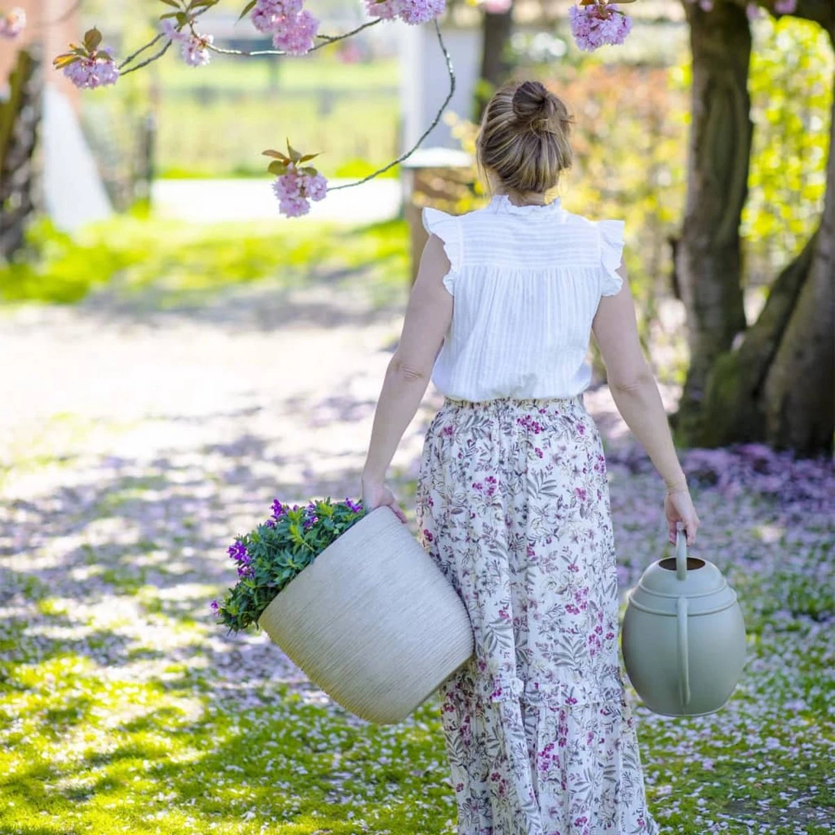 Capi Europe - Bloempot Bol Waste Rib NL - 35x34 - Terrazzo Beige - Voor Binnen En Buiten - KTBR932 13 Capi Europe - Bloempot Bol Waste Rib NL - 35x34 - Terrazzo Beige - Voor Binnen En Buiten - KTBR932 - Afbeelding 11